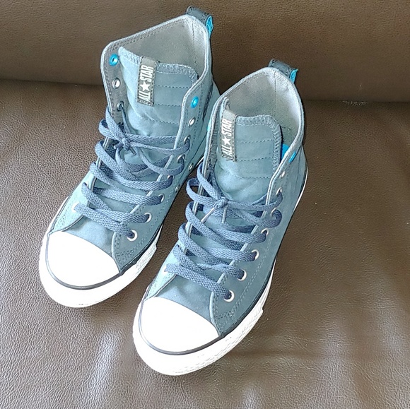 boys green converse high tops
